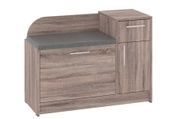 Тумба для взуття Jarnex (88,4 &times; 38 &times; 65 см, трюфель і сірий) ph-tmb-vz-b3-trfl-sr фото