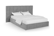 Ліжко з матрацом Гортензія 160х200 (Світло-сірий, велюр, без підйомного механізму) IMI grtnz-am160x200ssb фото 2