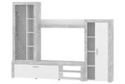 Набор в гостиную Silvex (272 &times; 42 &times; 206 см, бетон и белый) ph-vtl-dmnt-bt-bl фото