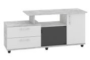 Тумба для TV Otraxon (122 &times; 38 &times; 63 см, бетон и белый) ph-tmb-tv-tk-bt-bl фото