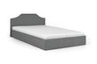 Кровать Моника 160х200 (Серый, ламели, матрас, ниша)