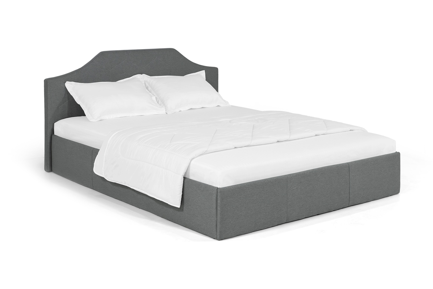 Ліжко Моніка 160х200 (Сірий, ламелі, матрац, ніша) lmnk160x200 фото