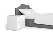 Кровать Моника 160х200 (Серый, ламели, матрас, ниша) lmnk160x200 фото 4