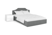 Ліжко Моніка 160х200 (Сірий, ламелі, матрац, ніша) lmnk160x200 фото 3