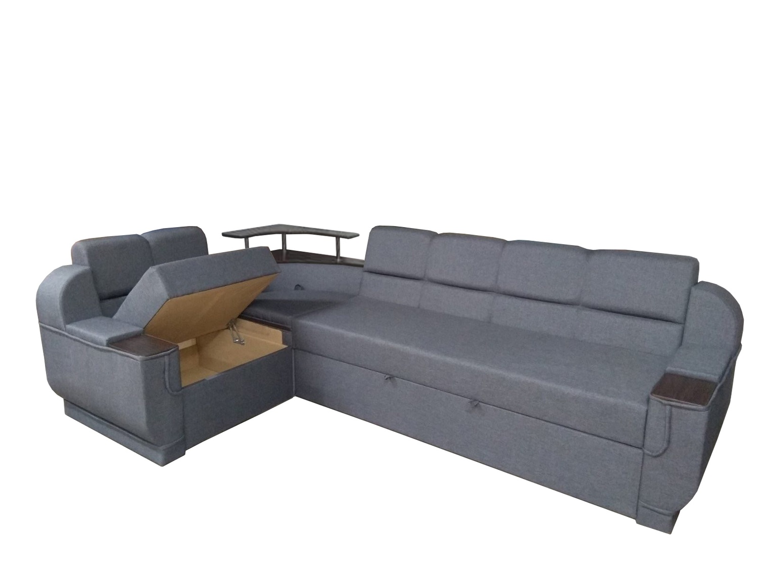 Кутовий диван Меркурій Плюс (Сірий, 300х190 см) ІМІ kmrcp-sn-8 фото
