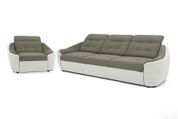 Комплект диван Спейс и кресло (бежевый с молочным) IMI Premium kmpl-dsps-kr-ll-9-1 фото 1